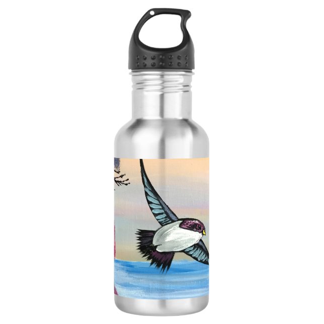 Eine Vogelperspektive Trinkflasche (Vorderseite)