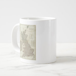 Eine vollständige Karte der Britischen Inseln Jumbo-Tasse