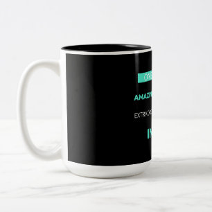 Eine von einer Art erstaunlich Phantastisch außerg Zweifarbige Tasse