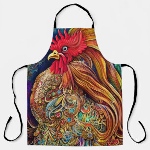 Eine wahre Schönheit eines Roosters Schürze
