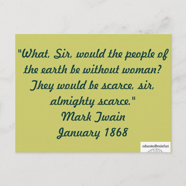 Eine Wahrheit Postkarte (Vorderseite)