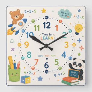 Eine Wanduhr für das Kinderzimmer
