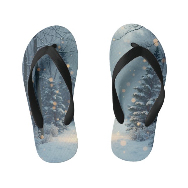 Eine warme Wintergeschichte Kinderbadesandalen (Fußbett)