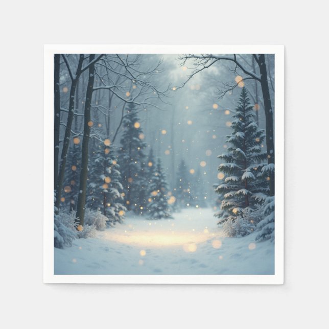 Eine warme Wintergeschichte Serviette (Vorderseite)