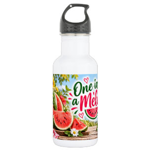 Eine Wassermelone Sommer Edelstahlflasche