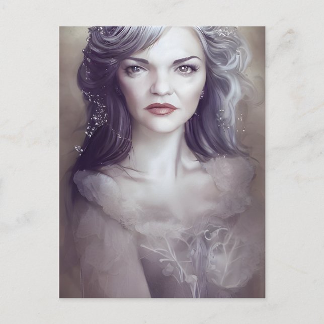 Eine weibliche Postkarte (Vorderseite)