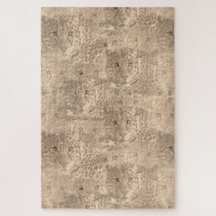 Eine weiche Farbe wiederholt das Muster vieler Leo