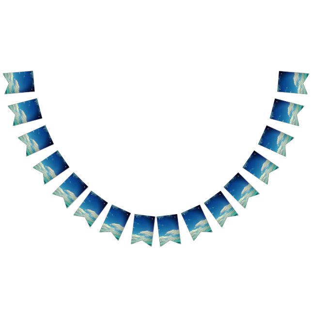 Eine weiche Wolkenschicht Wimpelkette (Alle)