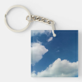 Eine Weichheit den Wolken Schlüsselanhänger