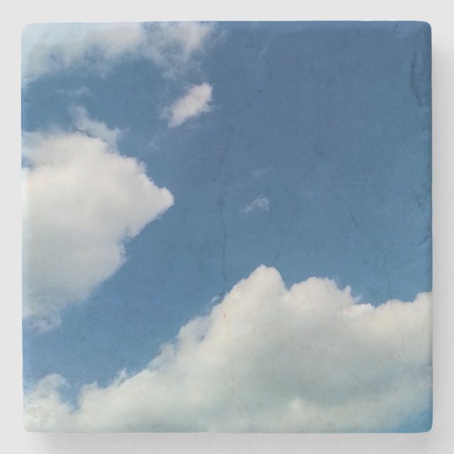 Eine Weichheit den Wolken Steinuntersetzer (Vorderseite)