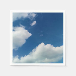 Eine Weichheit gegenüber den Wolken Serviette