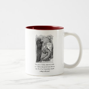 Eine Weihnachts-Carol-Tasse Zweifarbige Tasse