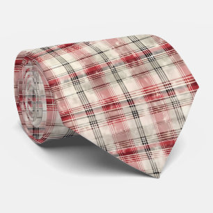 Eine Weihnachts-Tartan-Blumen-Design-Serie #15 Krawatte
