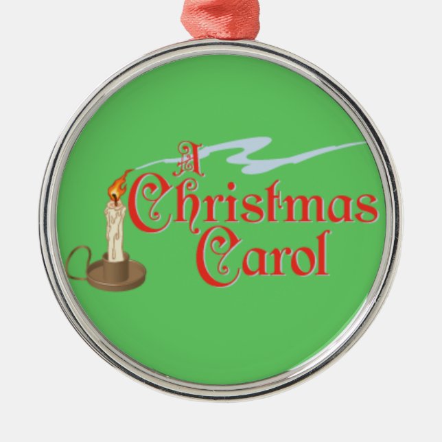 Eine Weihnachtscarol-Verzierung Ornament Aus Metall (Vorne)