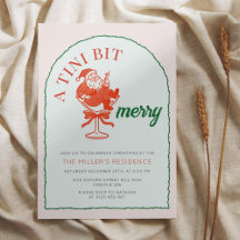 Eine Weihnachtscocktailparty 'A Tini Bit Merry'