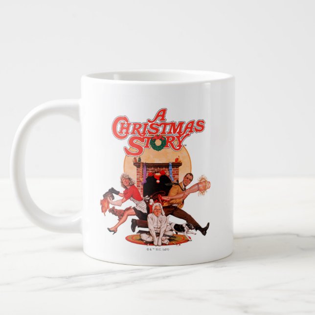 Eine Weihnachtserie Jumbo-Tasse (Links)