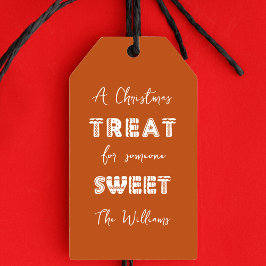 Eine Weihnachtsfeier für jemanden süßen Brown Geschenkanhänger
