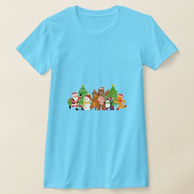 Eine Weihnachtsfiguren-Crew T-Shirt (Ablage )