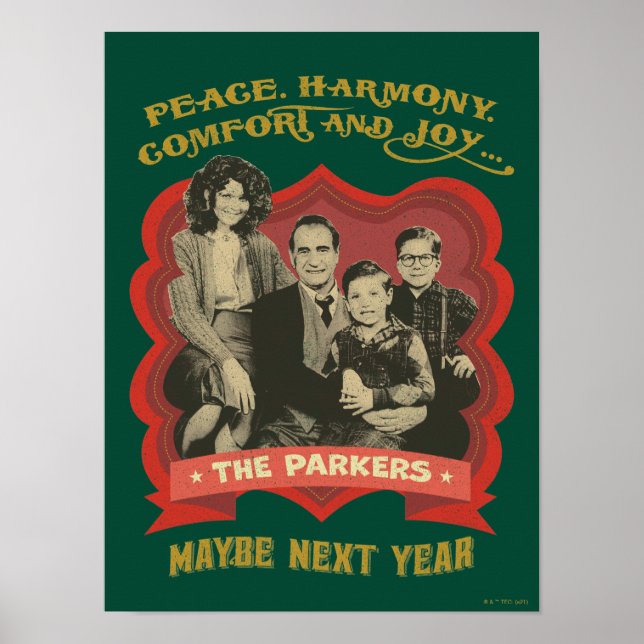 Eine Weihnachtsgeschichte | Frieden, Harmonie, Kom Poster (Vorne)