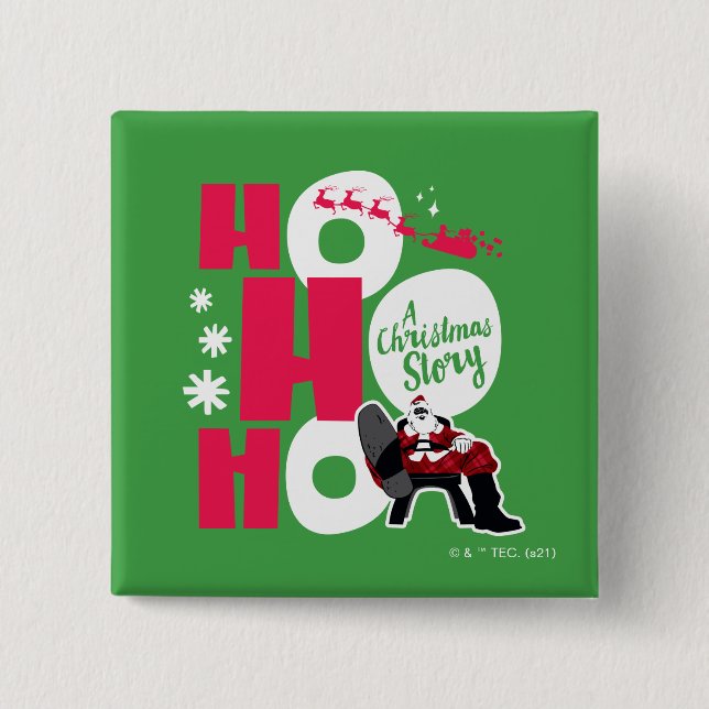 Eine Weihnachtsgeschichte | Ho Ho Ho Button (Vorderseite)