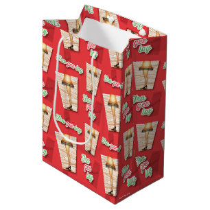 Eine Weihnachtsgeschichte   Lampenmuster Mittlere Geschenktüte