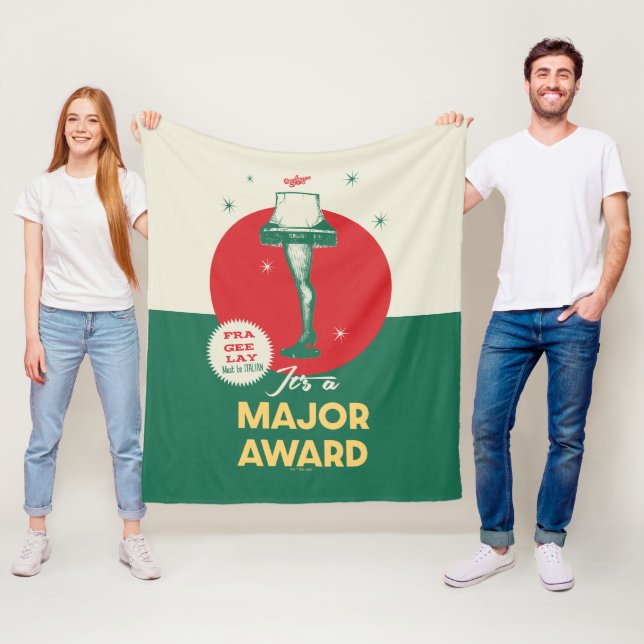 Eine Weihnachtsgeschichte | Leg Lamp Major Award Fleecedecke (Beispiel)