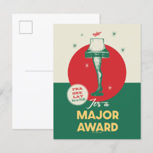 Eine Weihnachtsgeschichte   Leg Lamp Major Award Postkarte