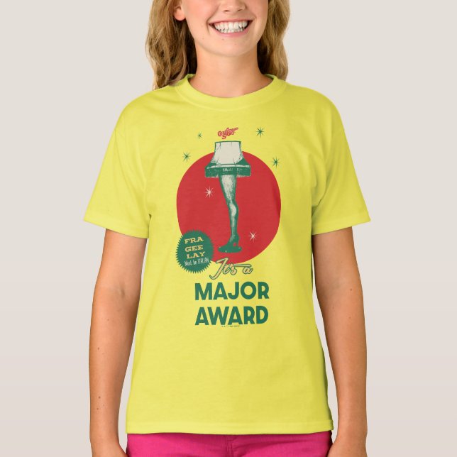 Eine Weihnachtsgeschichte | Leg Lamp Major Award T-Shirt (Vorderseite)