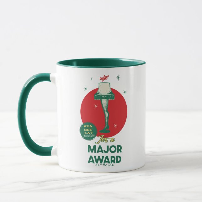 Eine Weihnachtsgeschichte | Leg Lamp Major Award Tasse (Links)