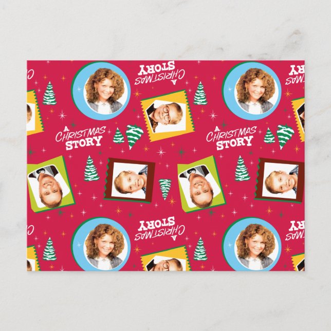 Eine Weihnachtsgeschichte | Muster für Fotos Postkarte (Vorderseite)