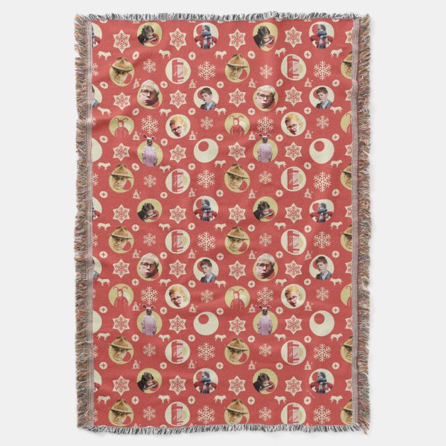 Eine Weihnachtsgeschichte Retro-Snowflake-Muster Decke (Vorderseite Vertikal)