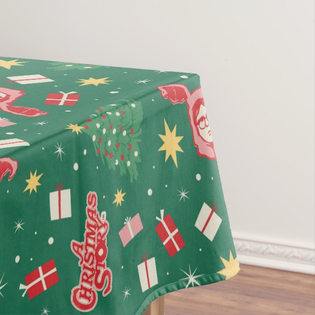 Eine Weihnachtsgeschichte | Weihnachtssymbol Muste Tischdecke (Beispiel)