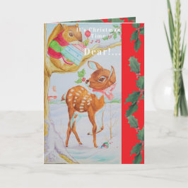Eine Weihnachtskarte für ein liebes kleines Mädche Karte
