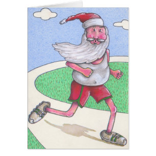 Eine Weihnachtskarte für Läufer