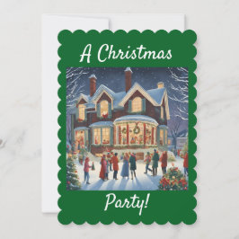 Eine Weihnachtszeit-Party Einladung