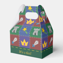 Eine weiße Fantasie-Baby-Duschbox Geschenkschachtel