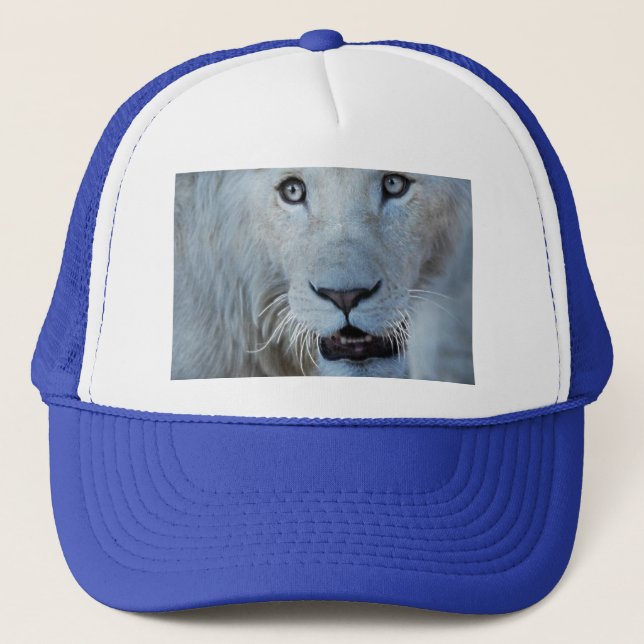 Eine weiße Lion in Südafrika Truckerkappe (Vorderseite)