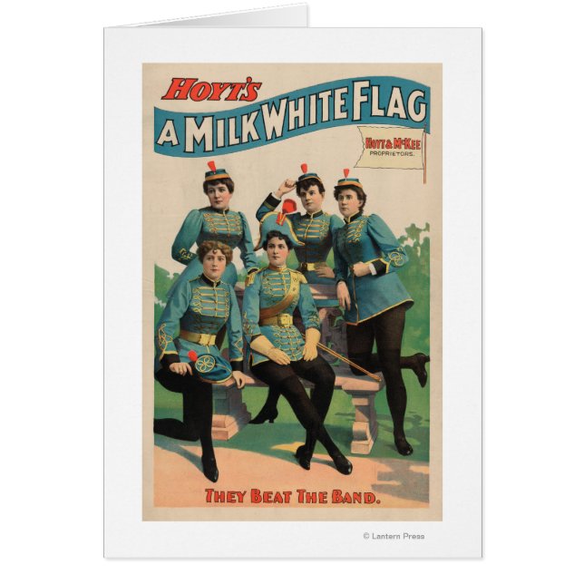 "Eine weiße Milchflagge" Frauenmarschierband (Vorne)