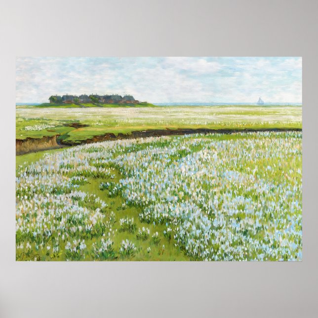 Eine weite Sommerlandschaft - Jacob Alberts Poster (Vorne)