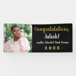 Eine weitere erziehte Schwarze Frau 2022 Abschluss Banner