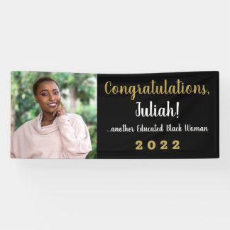 Eine weitere erziehte Schwarze Frau 2022 Abschluss Banner