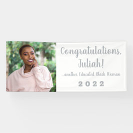 Eine weitere erziehte Schwarze Frau 2022 Abschluss Banner