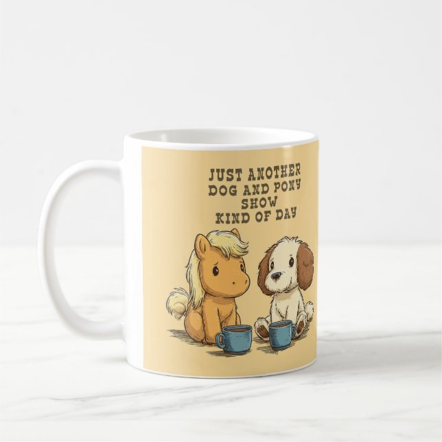 Eine weitere Hunde- und Pony-Show Kaffeetasse (Links)
