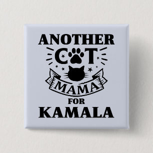 Eine weitere Katze Mama für Kamala Harris Präsiden Button