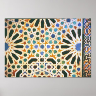 Eine weitere maurische Tile Poster