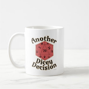 Eine weitere riskante Entscheidung Brettspiel Lebe Kaffeetasse