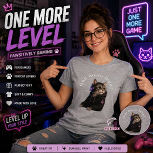 Eine weitere Stufe - T-Shirt für Katzen-Gamer Sü Tri-Blend Shirt