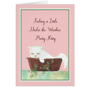 Eine Well-Card für jede weiße Katze