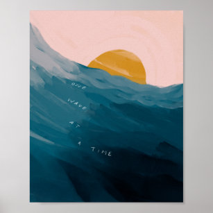 "Eine Welle nach der anderen." Poster