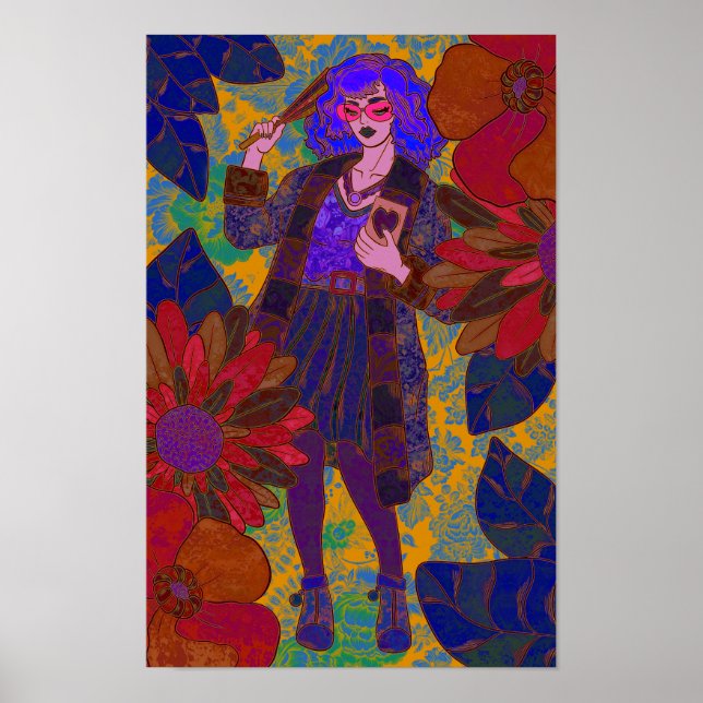 Eine Welt der Blume Poster (Vorne)